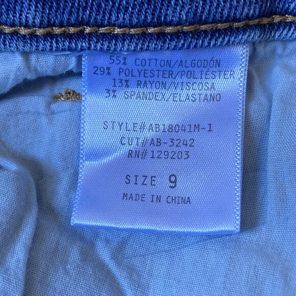 Cello Jeans Women Sz 9 Medium Blue High Rise Straight Leg - Picture 7 of 12